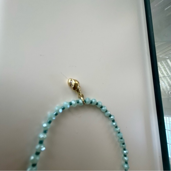 Spartina 449 Seaglass Aqua Gem and Seashell Charm Bracelet - Picture 3 of 5